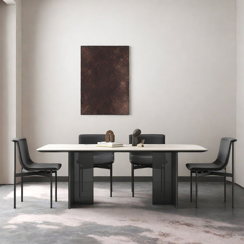 Table de salle à manger rétro, H 29,5 po x L 78,7 po x l 35,4 po