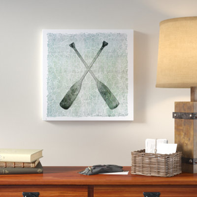 «Life is Better at the Lake Oars 2», impression sur toile tendue