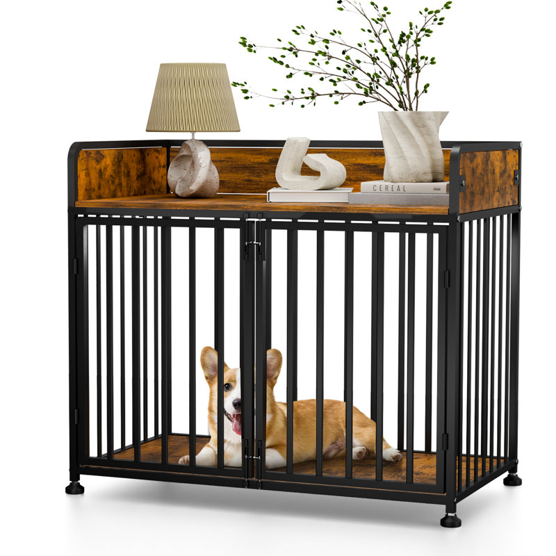 Caisse pour chien en bois, Noir