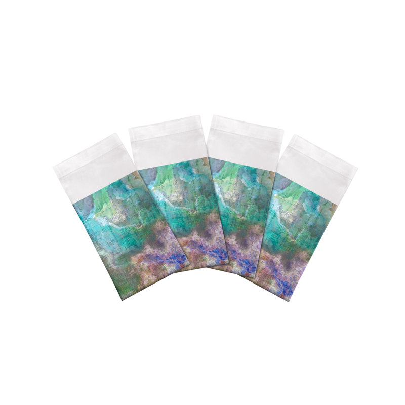 Impressionism Cotton Sateen Dinner Napkins, Coast