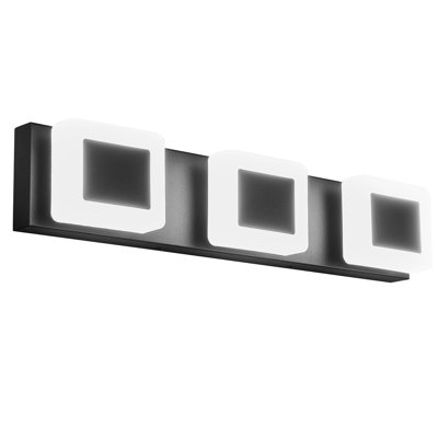 Luminaires de salle de bain modernes à DEL sur miroir en acrylique à intensité variable