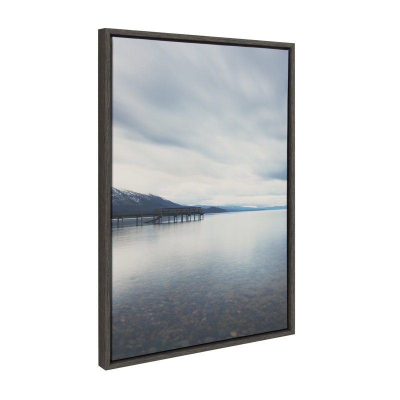 Lake Tahoe Reflections by Laura Evans Framed Canvas Wall Art Print