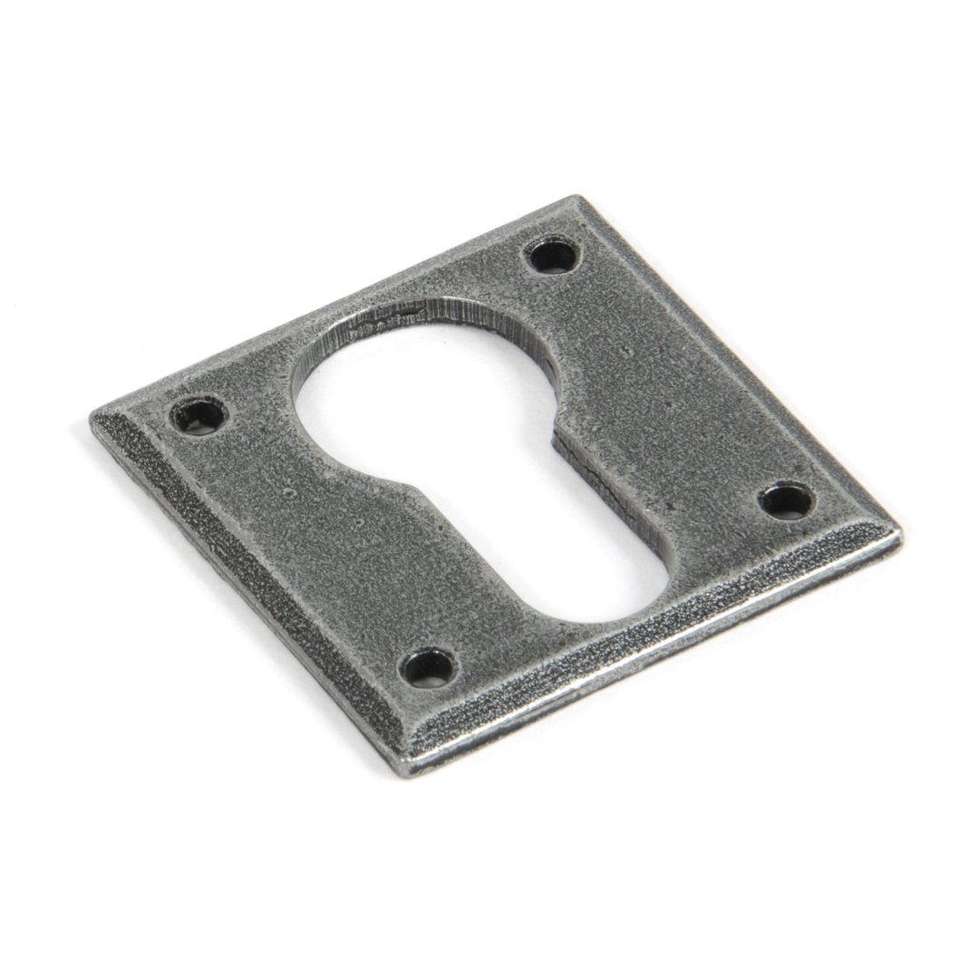 Blacksmith Pewter Patina Avon Euro Escutcheon - Image 2