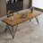 Nut-brown Rectangular Solid Wood writing desk-118342793