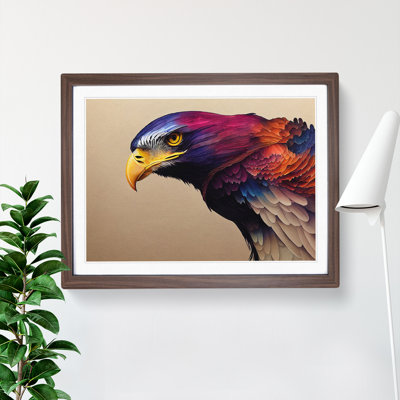 Eagle Bird Watercolour Vol.4 1 Piece Single Picture Frame Wall Art