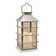 Silver Solar Powered Lantern with LED Candle