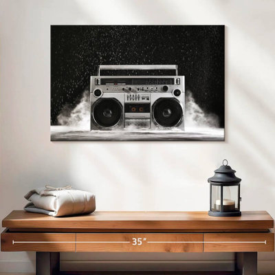 Boombox argenté Abarca 1980