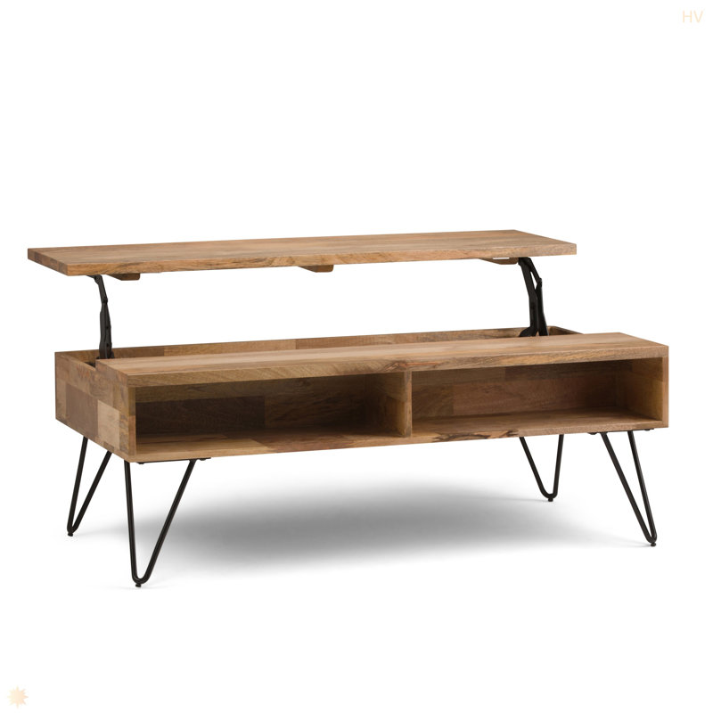 Table basse à plateau relevable