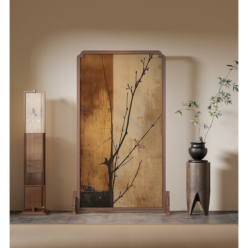 Paravent en bois massif Song Dynasty Aesthétique