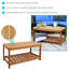 Table basse d'extérieur en bois Meranti Fricke