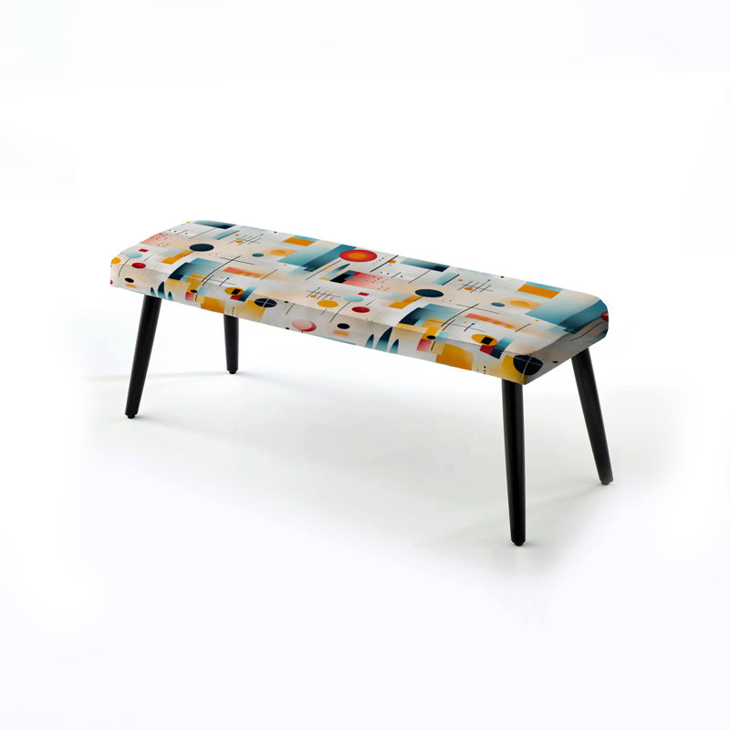 Banc rembourré noir Urban Tranquility
