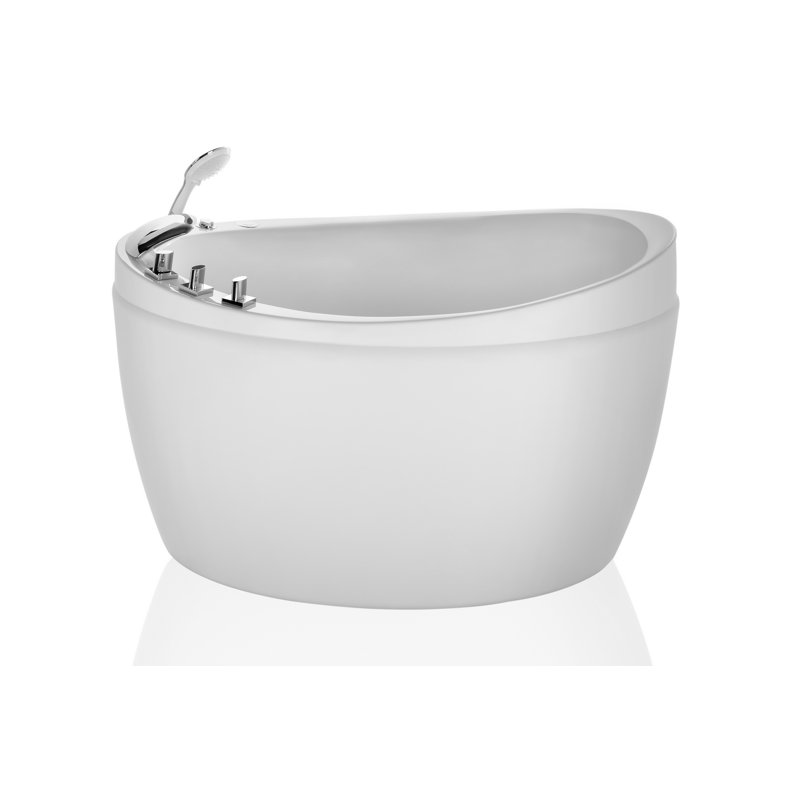 47.24'' x 31.5'' Freestanding Air Plastic / Acrylic Bathtub with Faucet