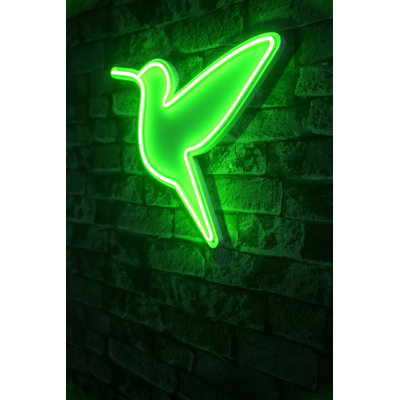 Bande lumineuse néon flexible à DEL, vert, 15,7 x 14,2 x 0,8 pouces | IP67 imperméable, 12 V CC, 570 lumens, 3200 K | Parfait pour la décoration intérieure, les fêtes et les événements | Gabarit en mousse de PVC, adaptateur inclus, sortie 12 W