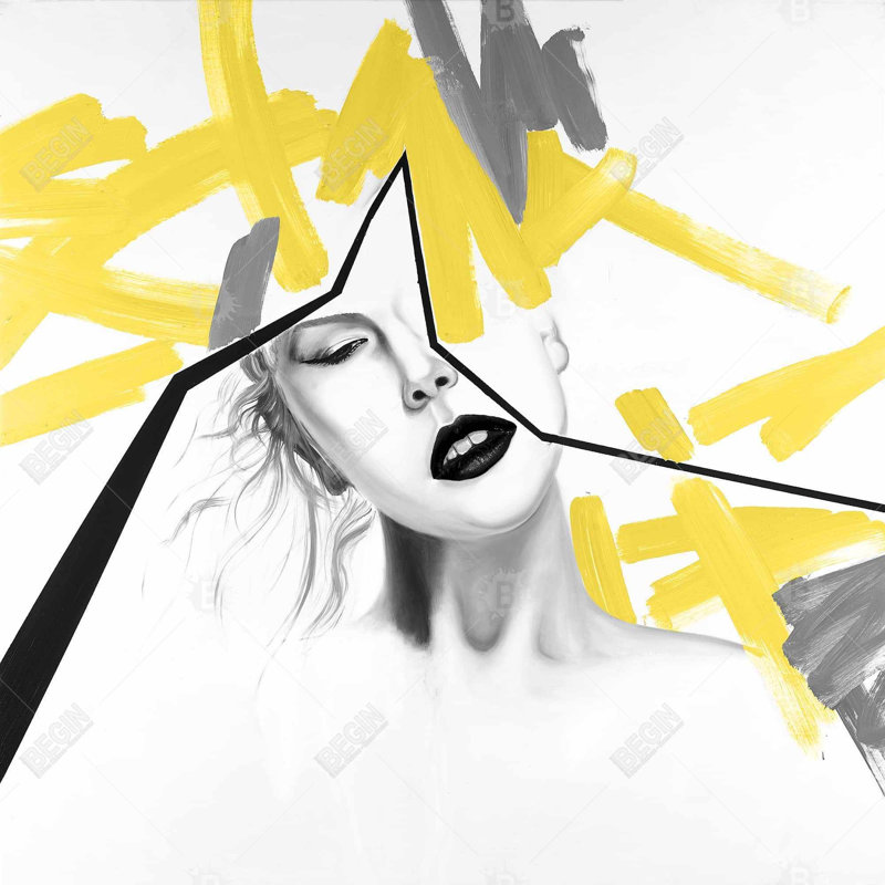 «Femme avec une ligne jaune»