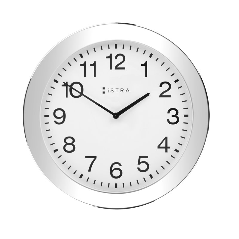 Leon Metal Wall Clock, White