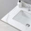 Comptoir de meuble-lavabo 31 po avec pierre dorée, lavabo encastré en céramique, dosseret, pour meuble-lavabo de 30 po de luxe, comptoir fritté de 31 po