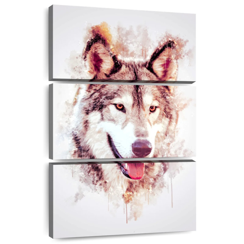 Brampt Wolf's Head, 45" H x 28" W