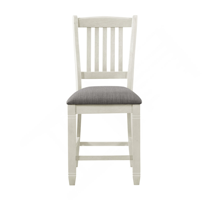 Ensemble de chaises de salle à manger à hauteur de comptoir en bois texturé 2 pièces