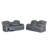 Yepez Grey Power Reclining Sofa