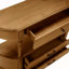 Console rétro à 3 tiroirs en bois courbé