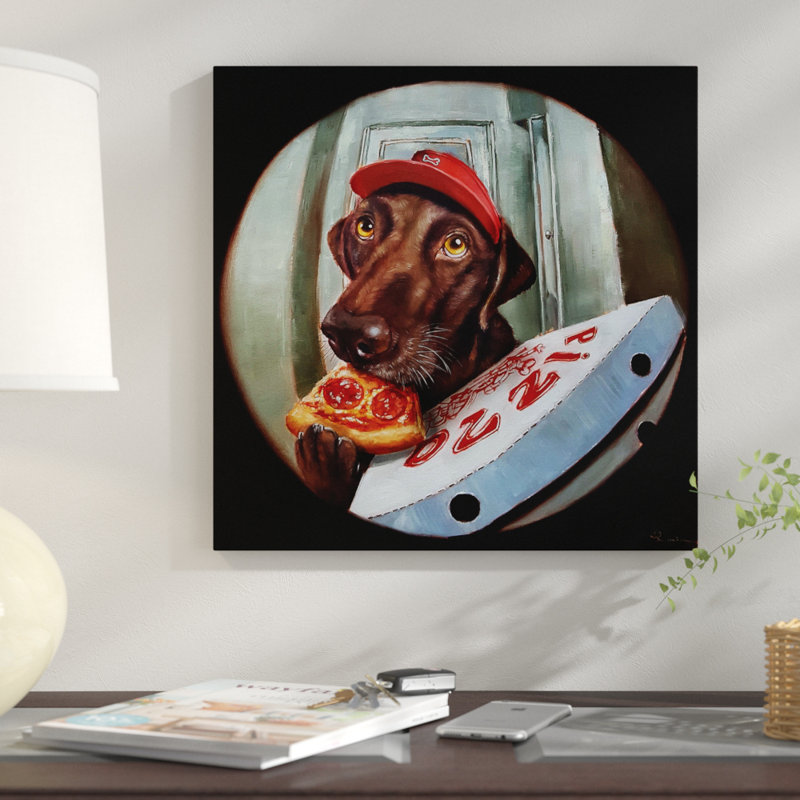 " Pupperoni " by Lucia Heffernan, Wrapped Canvas, 16" H x 16" W x 0.75" D