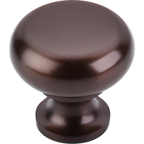 Flat Faced 1 1/4" Diameter Round Knob, Oiled Rubbed Bronze