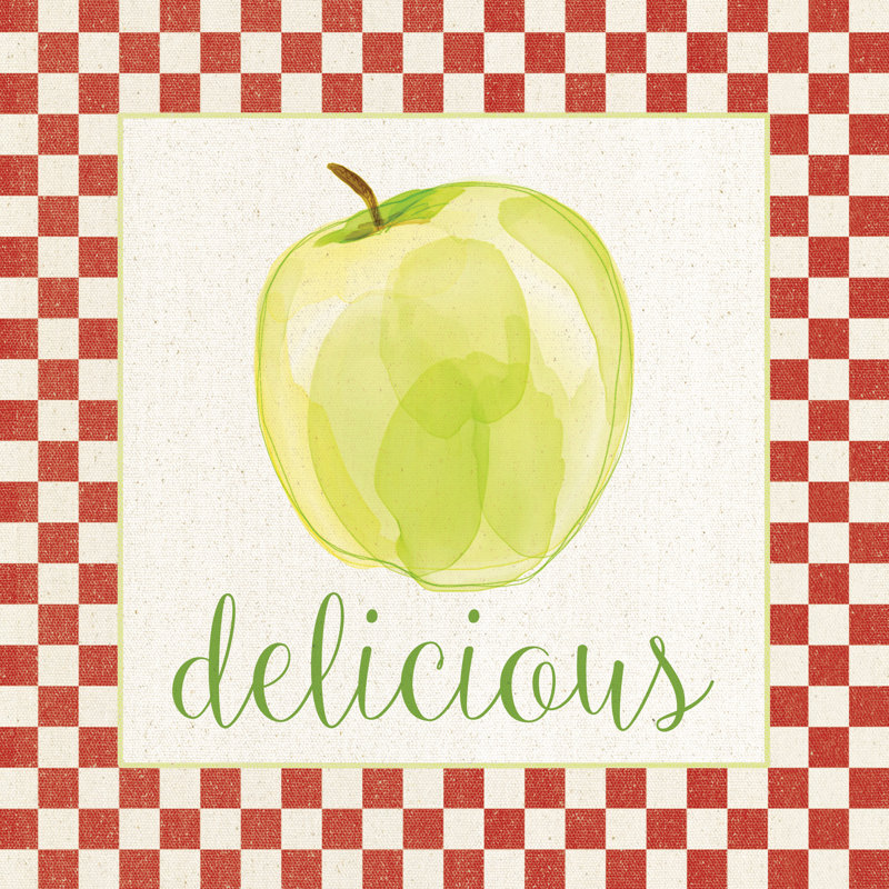 Delicious Apple - Wrapped Canvas Painting, 30cm H x 30cm W x 3.8cm D