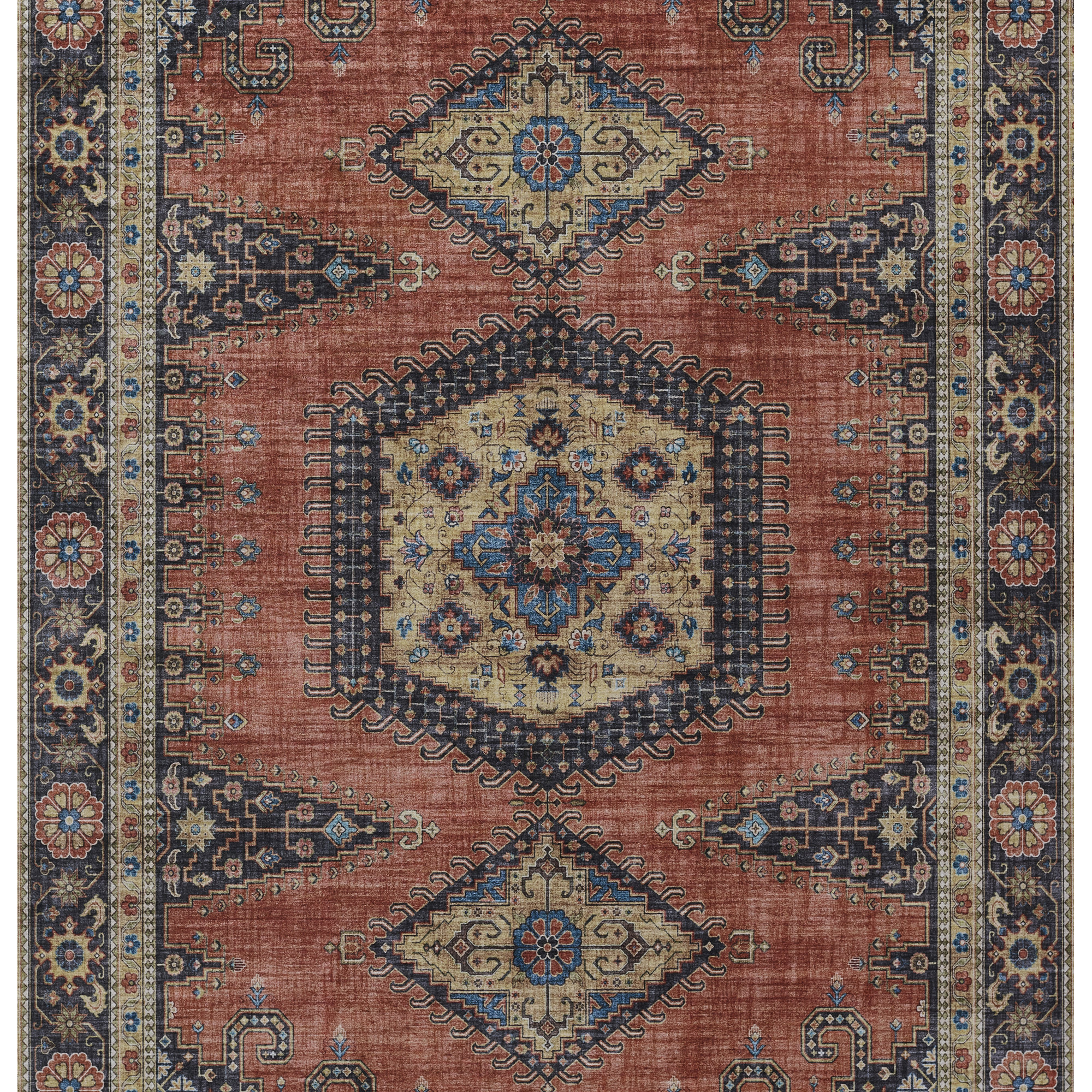 Avonmore Red Rug, Rectangle 2' x 3'