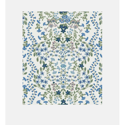 Joules Symmetrical Trellis Ditsy Creme Wallpaper