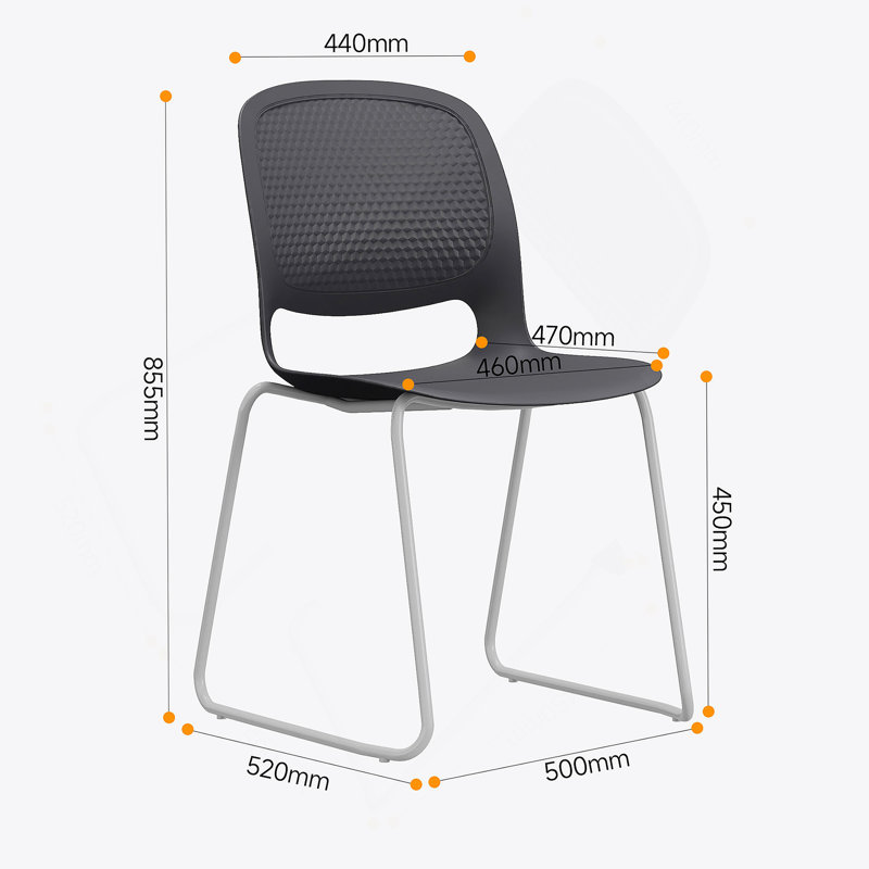 A Set Of 4 Stacking Chairs
