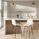 Gillham 360° Swivel Bar Height Stools Solid Back Bar Chairs with Backrest, Footrest for Kicthen/Bar
