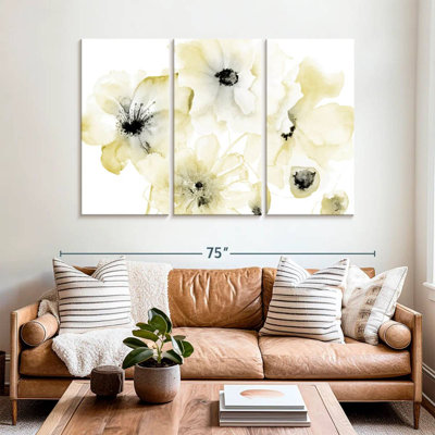 Harnek gris jaune fleur II