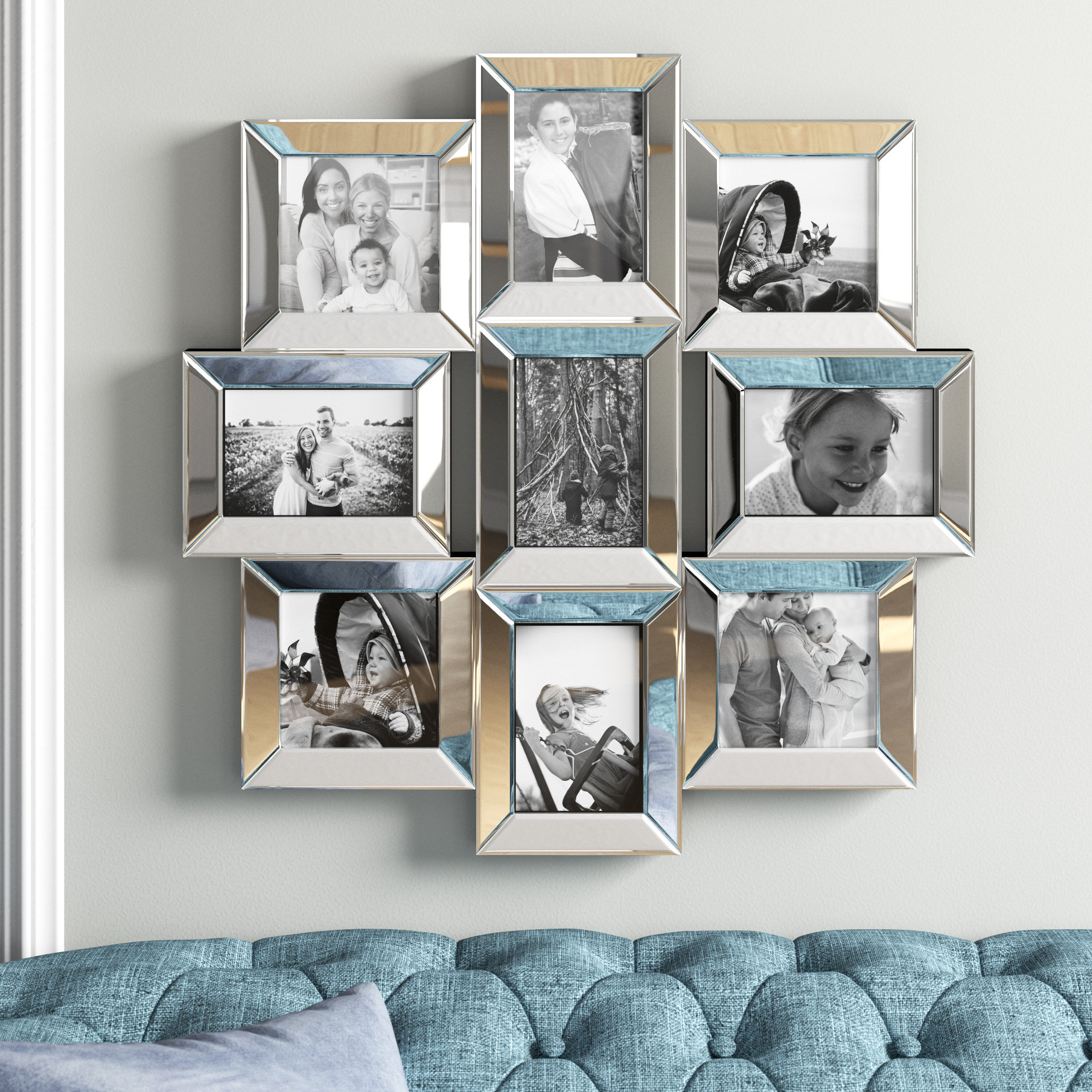 Mirrored wall picture frames discount