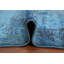 Tapis contemporain abstrait bleu 5 x 8