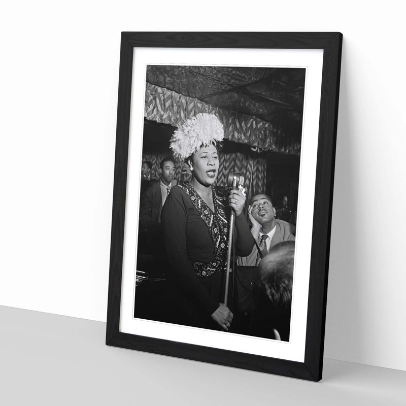 Ella Fitzgerald Framed Photographic - Framed Print, Black