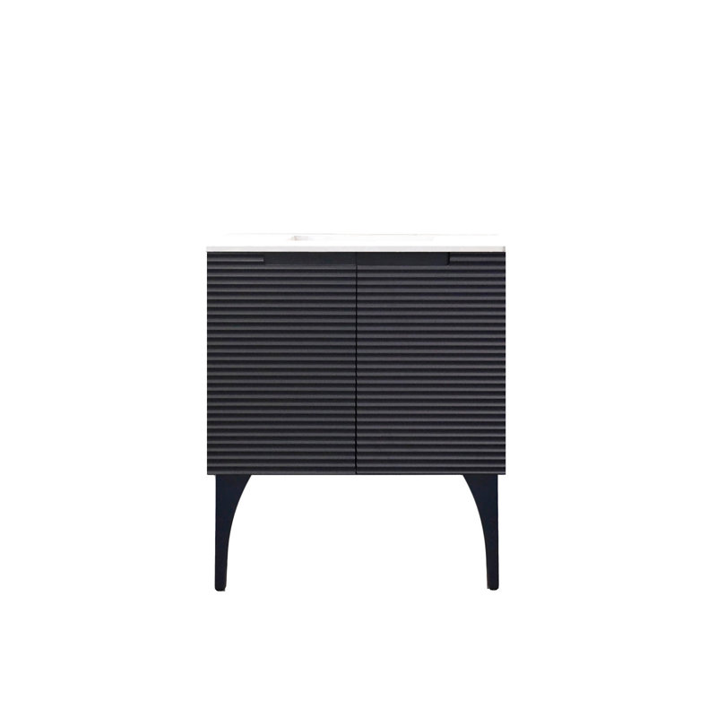 Ariyannah 32" Single Bathroom Vanity Set, Navy Blue