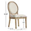 Chaise d'appoint rembourrée en lin Hildemar-1335091148-1248836147