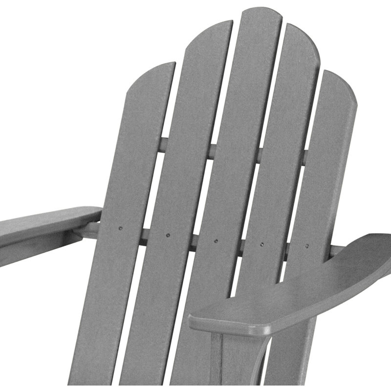 Galaviz Outdoor Adirondack Chair, Gray