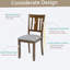 Ensemble de chaises de salle à manger pour 4 avec siège rembourré, noyer-1327157003