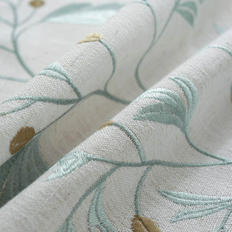 Nappe de haute qualité lavable et infroissable avec pampille (feuille), L 55 po x P 86 po, Vert