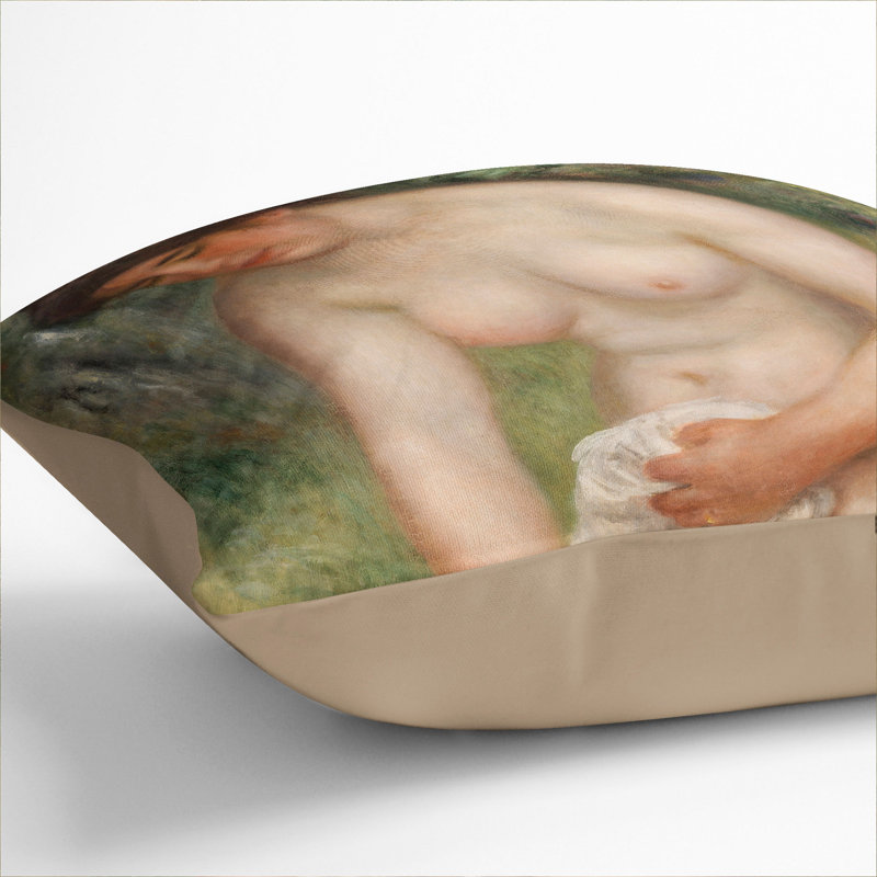 Square Cushion, 40cm H x 40cm W x 15cm D, Stone