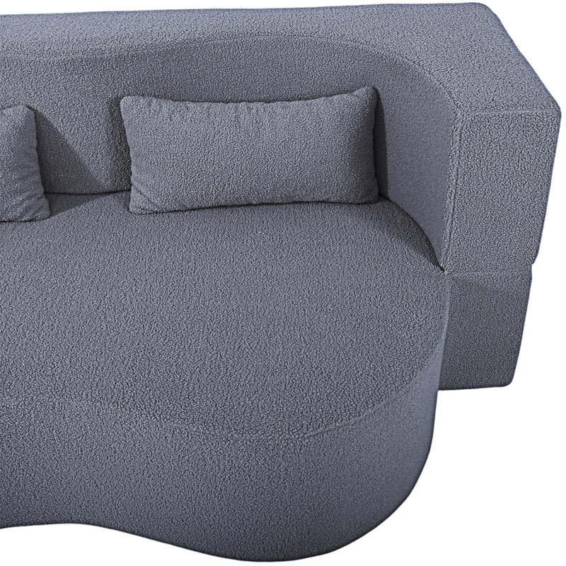 Convertible Sofa Bed, Gray