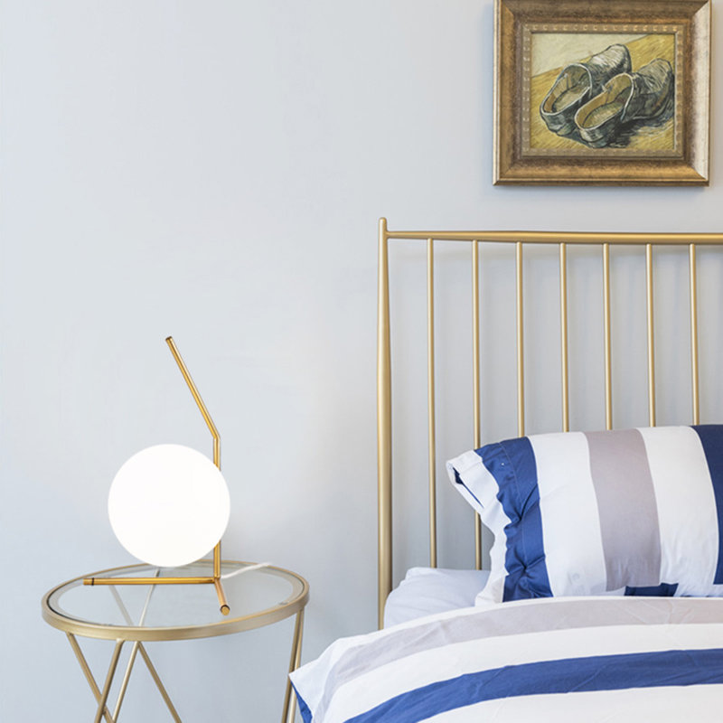 Lampe de table en laiton 1 lumière Kingsdown, Fer laiton