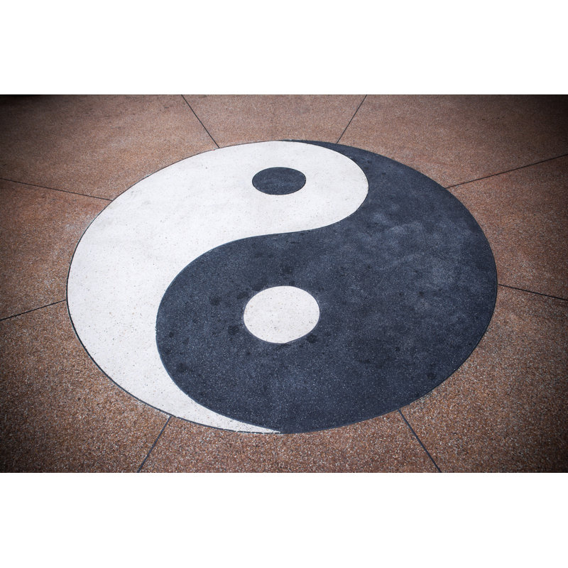 Yin Yang Symbol by Phanasitti - Wrapped Canvas Print, 30cm H x 46cm W x 3.8cm D