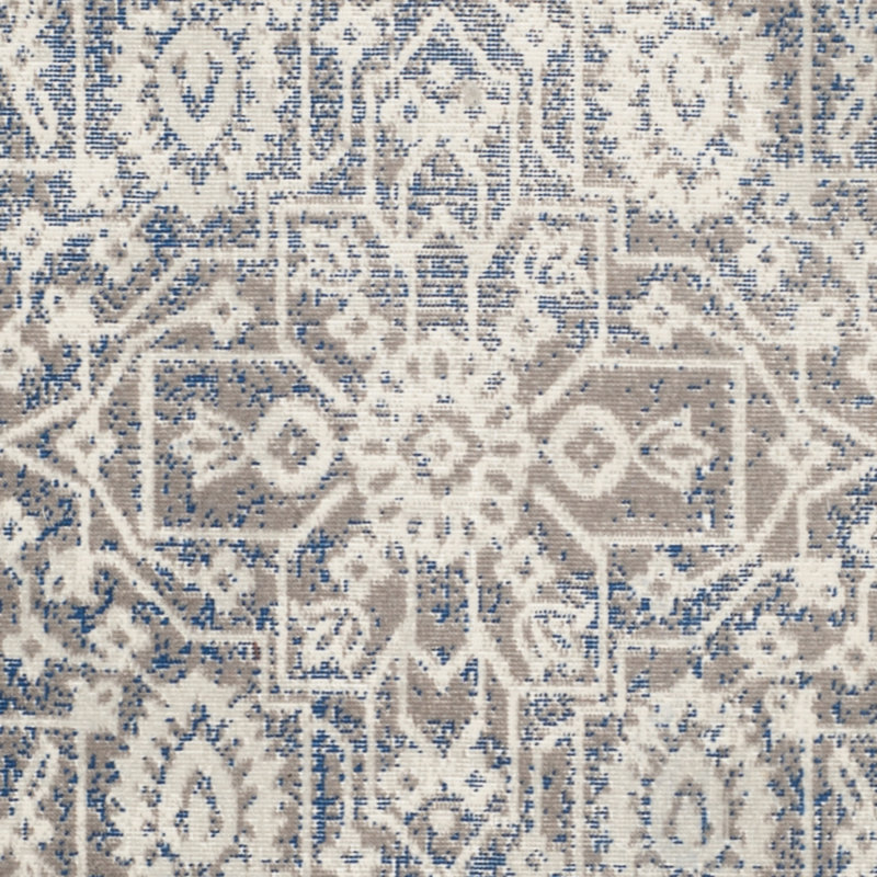 Patina Gray and Blue Oriental 3' x 5' Area Rug