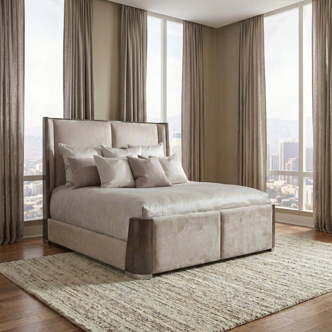Roxbury Park Upholstered Standard Bed Michael Amini 
