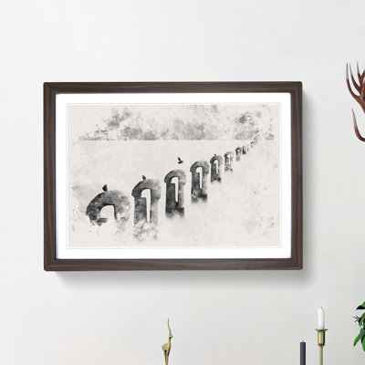 Perched Pigeons - Framed Print
