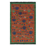 Burano Hand Knotted Wool Animal Print Area Rug