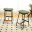 Ensemble moderne de 2 tabourets de bar, tabourets de bar confortables et élégants, rembourrés de tissu doux, sans dossier pour la cuisine et les chaises de bar de la salle à manger