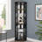 Lighted Corner Curio Cabinet - Elegant Display Case For Living Room, Antique Collectibles, And Wine Glass Storage-315786663